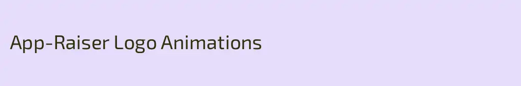 App-Raiser Logo Animations